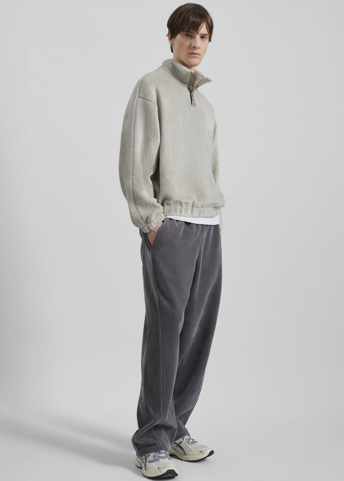 Renzo Velvet Pants - Grey