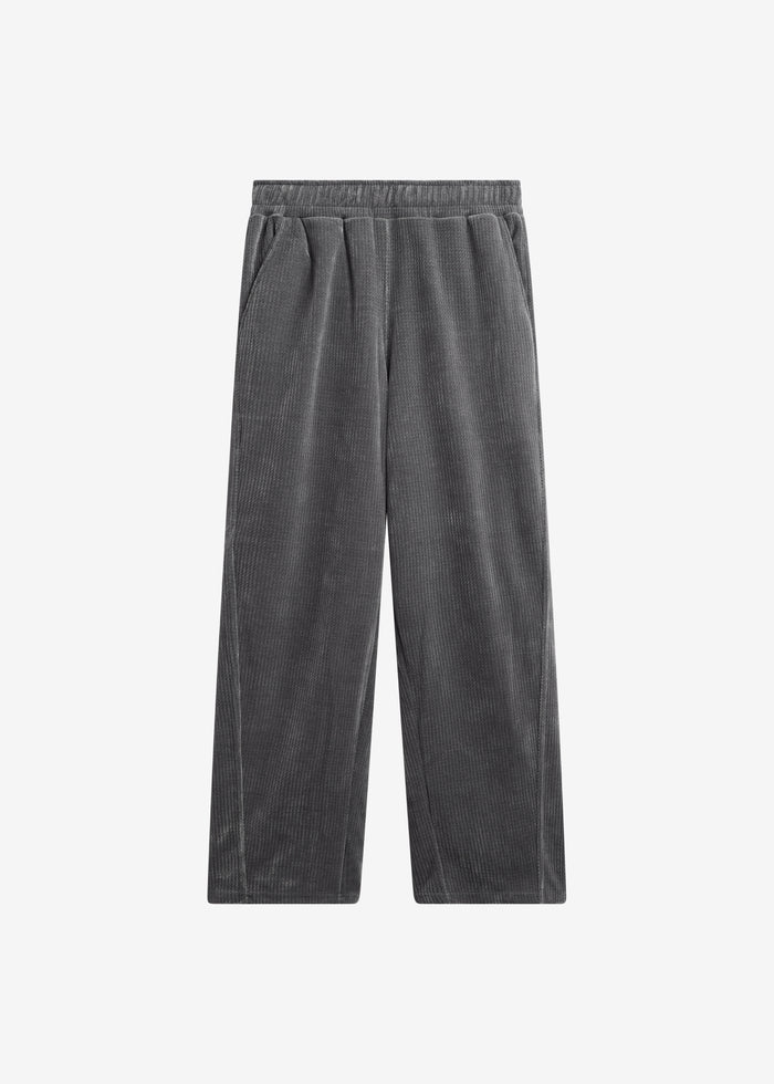 Renzo Velvet Pants - Grey