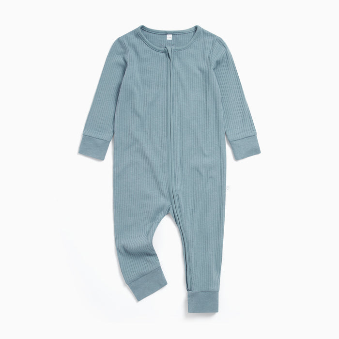 Ribbed Clever Zip Romper