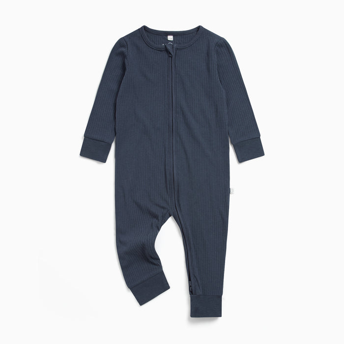 Ribbed Clever Zip Romper