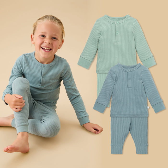 Ribbed Pajama Set 2 Pack