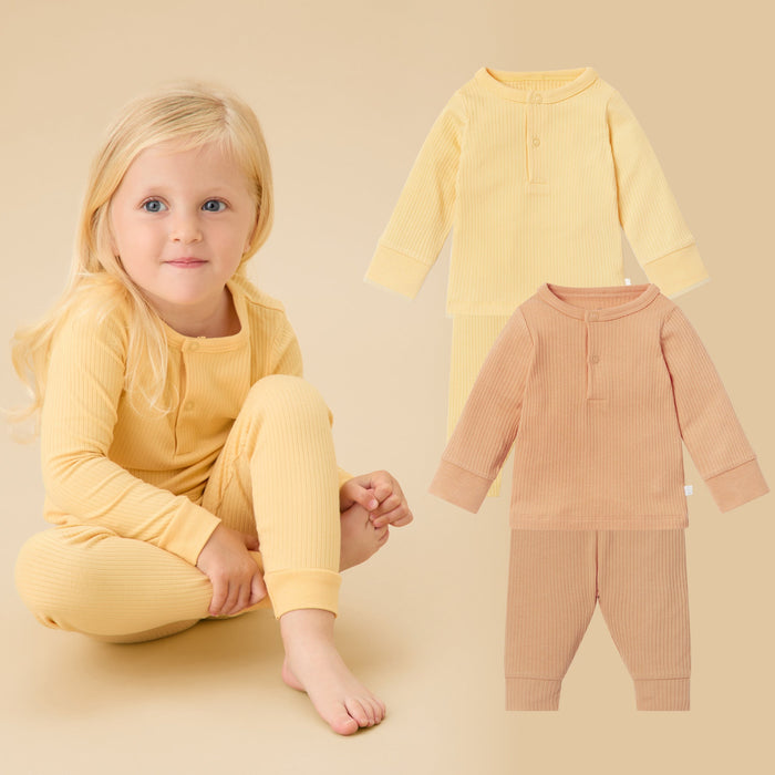 Ribbed Pajama Set 2 Pack