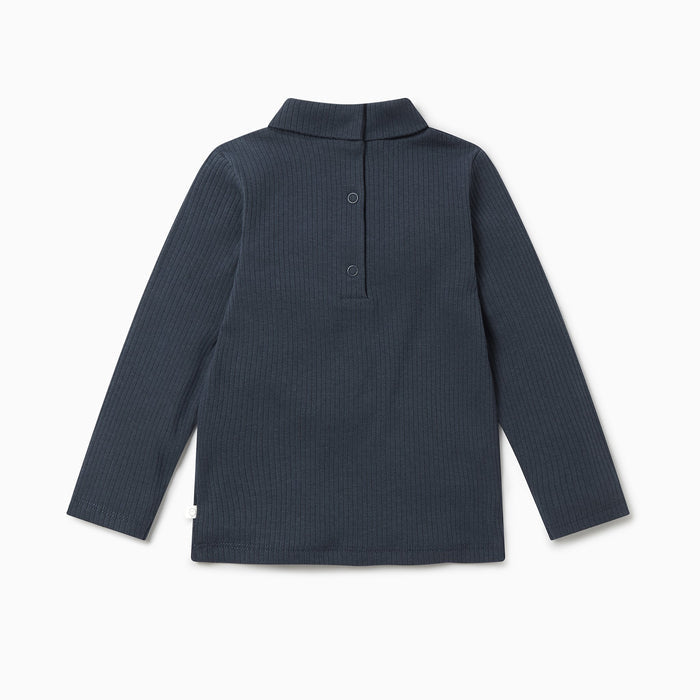 Ribbed Turtleneck Top