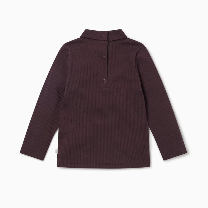 Ribbed Turtleneck Top