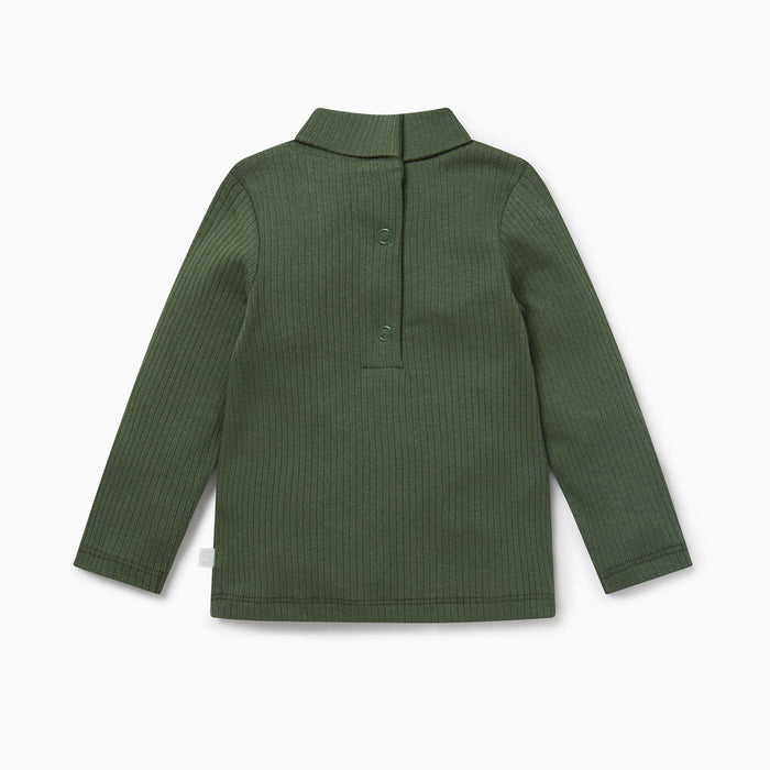 Ribbed Turtleneck Top