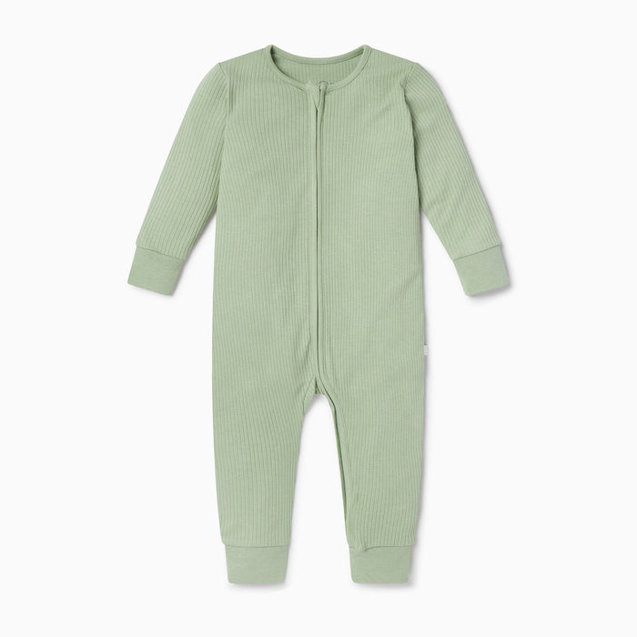 Ribbed Zip Romper