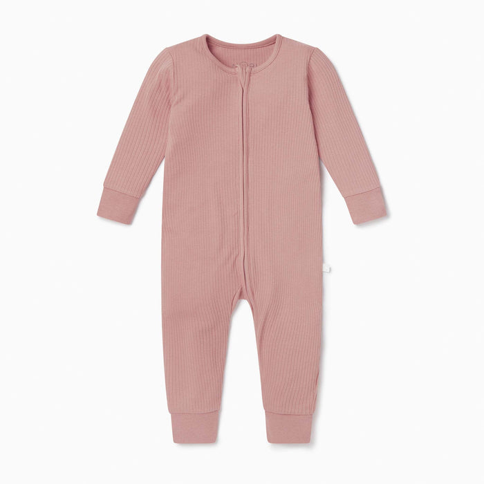 Ribbed Zip Romper