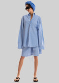 Rimini Bermuda Shorts - Blue/White Stripe
