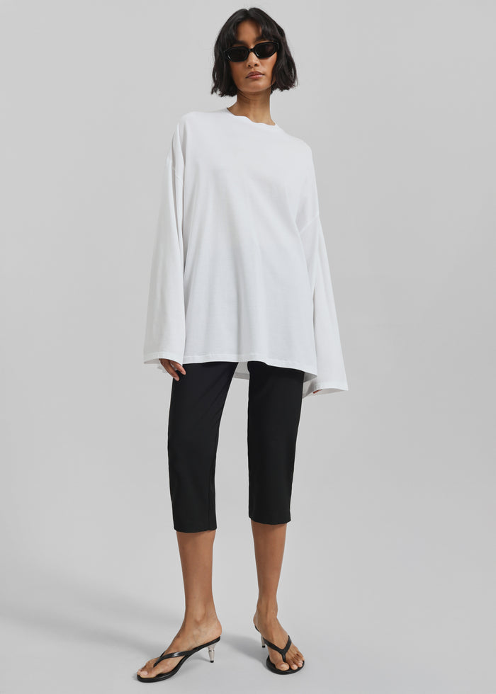 Rio Oversized Sleeve Tee - White