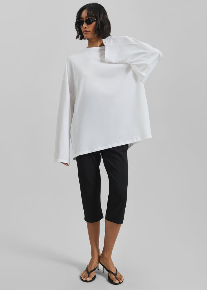 Rio Oversized Sleeve Tee - White