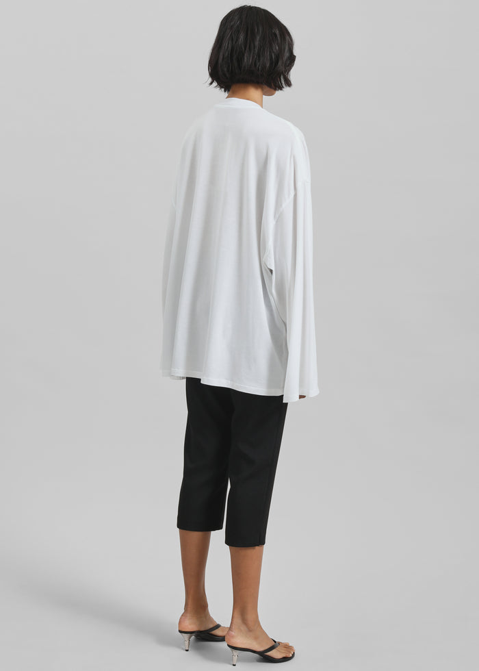 Rio Oversized Sleeve Tee - White