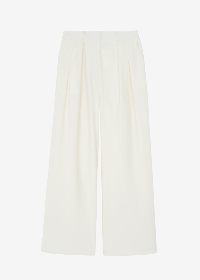 Ripley Pleated Trousers - Ivory