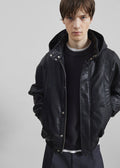 Risor Faux Leather Jacket - Black