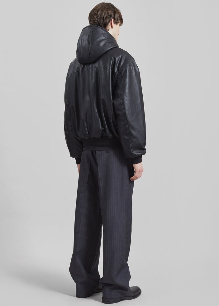 Risor Faux Leather Jacket - Black
