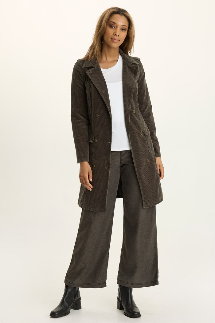 Wearables Risto Corduroy Trench Coat