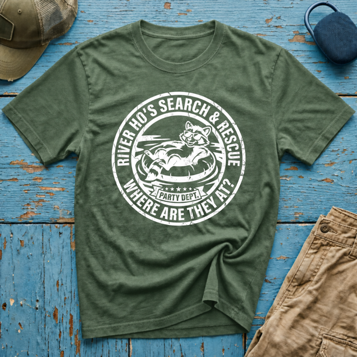 River Ho Search an Rescue Team Graphic T-Shirt