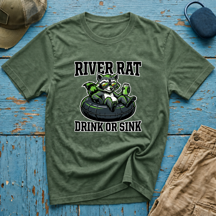 River Rat Drink or Sink Graphic T-Shirt