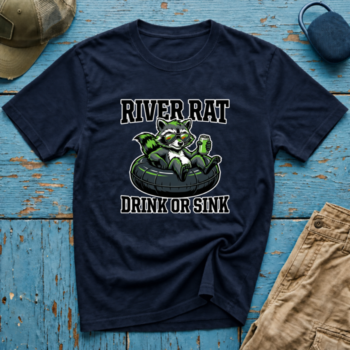 River Rat Drink or Sink Graphic T-Shirt