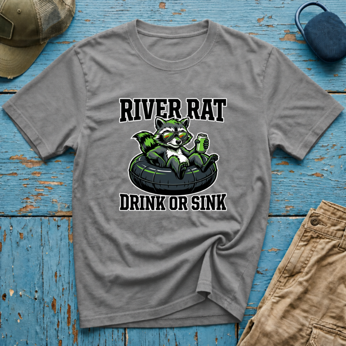 River Rat Drink or Sink Graphic T-Shirt