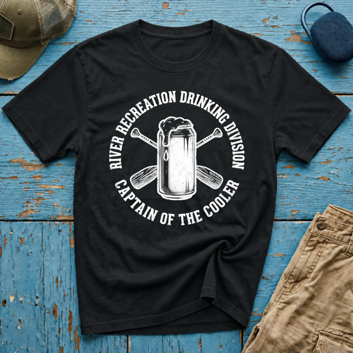 River Recreation Drinking Graphic T-Shirt