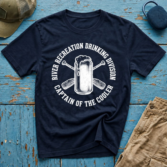 River Recreation Drinking Graphic T-Shirt
