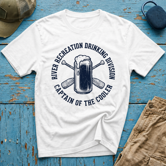River Recreation Drinking Graphic T-Shirt