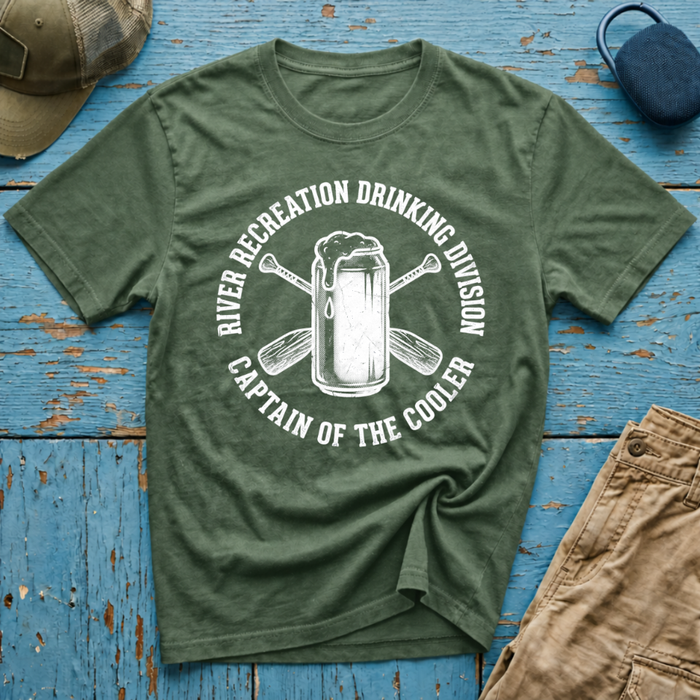 River Recreation Drinking Graphic T-Shirt