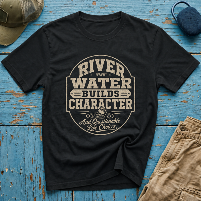 River Water Builds Character Graphic T-Shirt