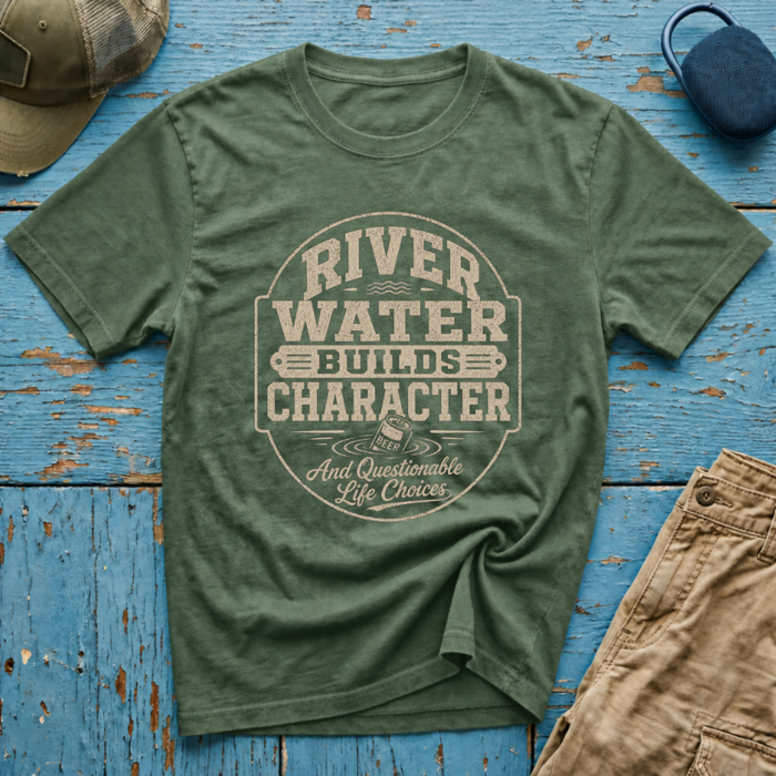 River Water Builds Character Graphic T-Shirt