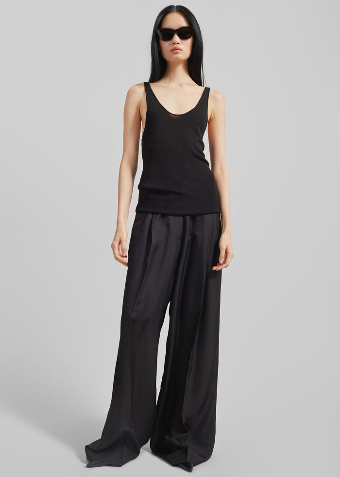Rivo Knit Tank Top - Black