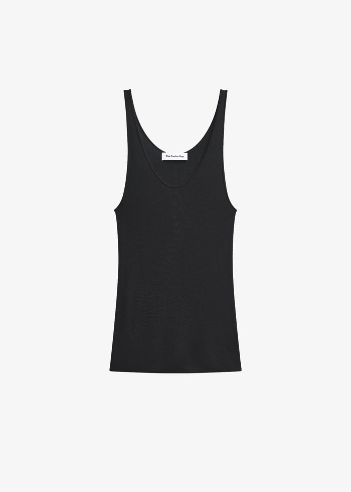 Rivo Knit Tank Top - Black