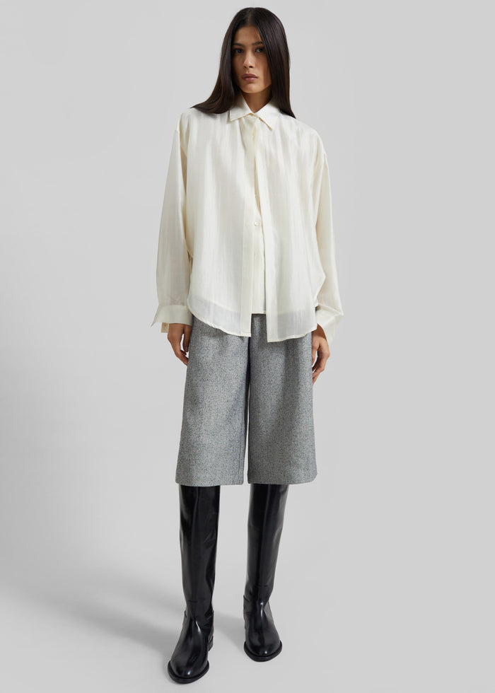 Roanne Fluid Double Shirt - Cream