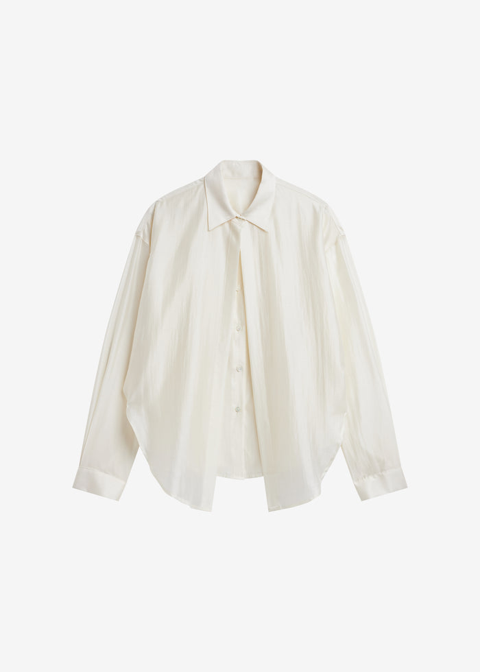 Roanne Fluid Double Shirt - Cream