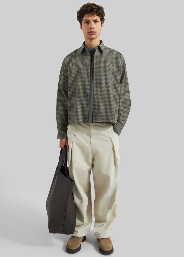 Robion Drawstring Cargo Pants - Beige