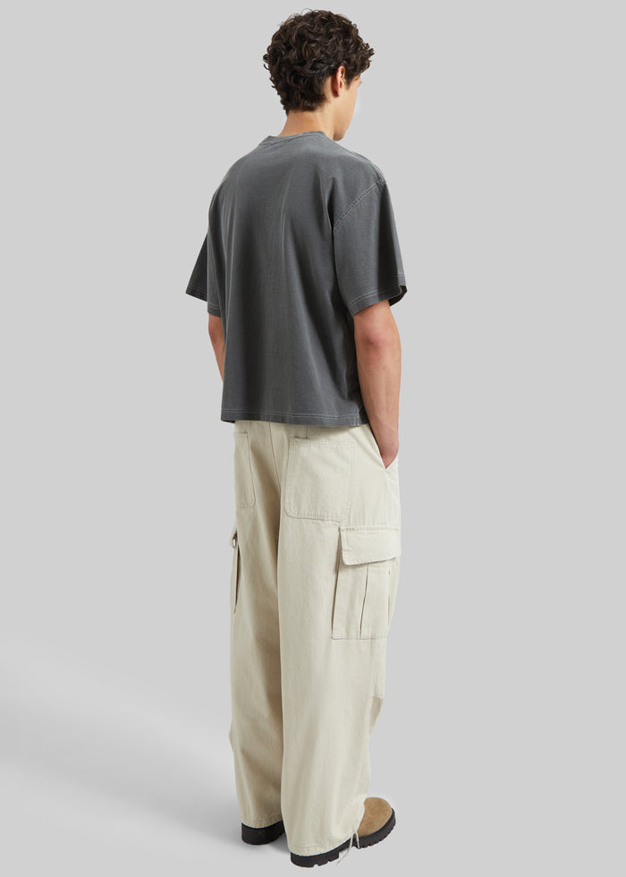 Robion Drawstring Cargo Pants - Beige