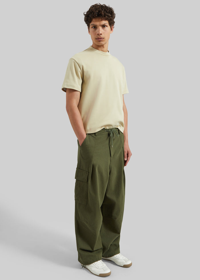 Robion Drawstring Cargo Pants - Dark Olive
