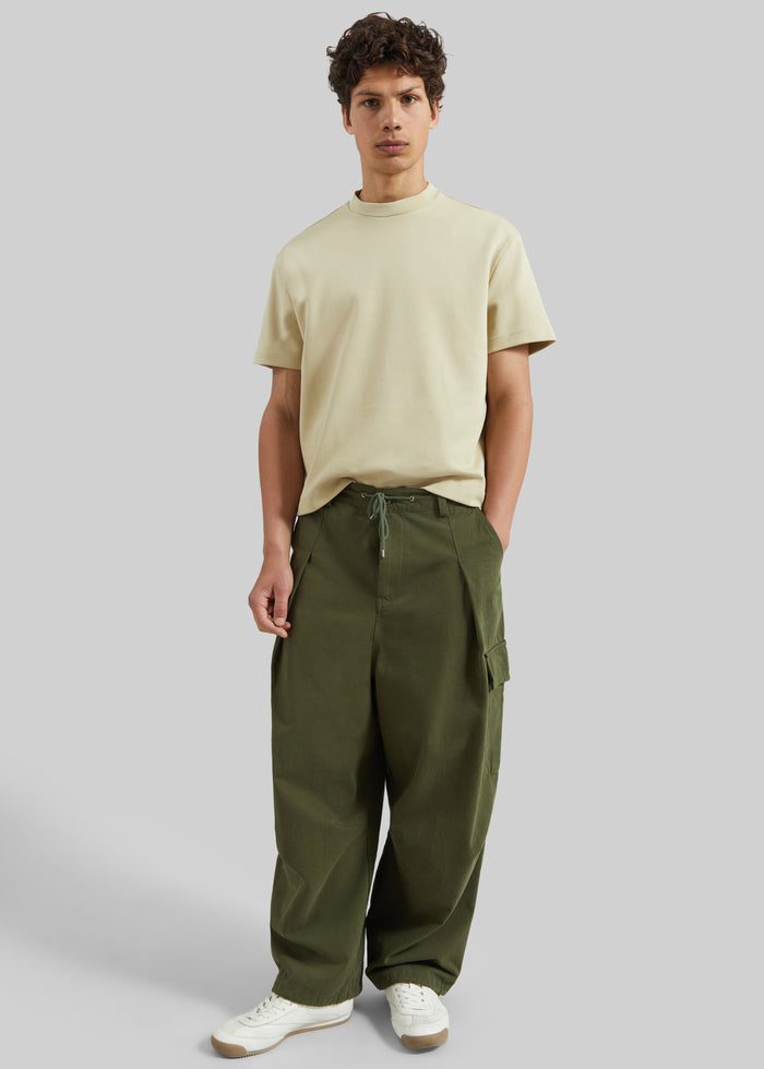 Robion Drawstring Cargo Pants - Dark Olive