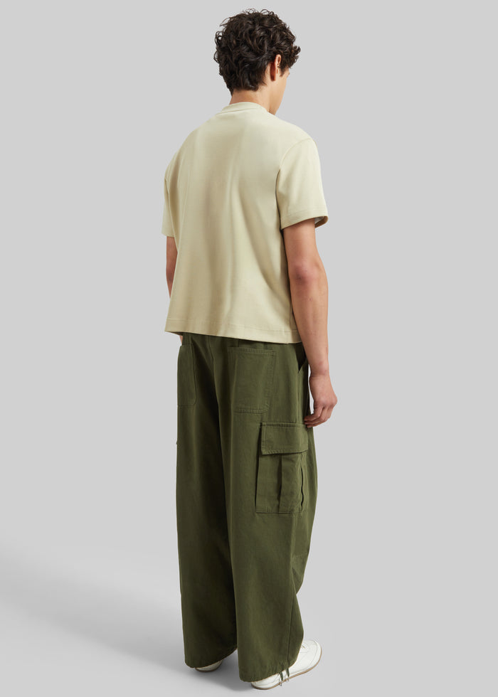Robion Drawstring Cargo Pants - Dark Olive