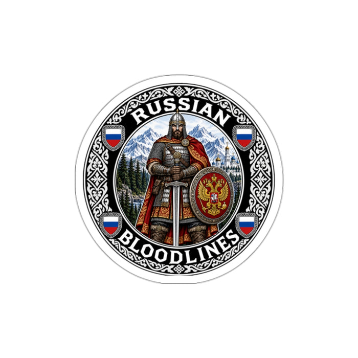 Russian Bloodlines Sticker – Viking Warrior Die-Cut Decal