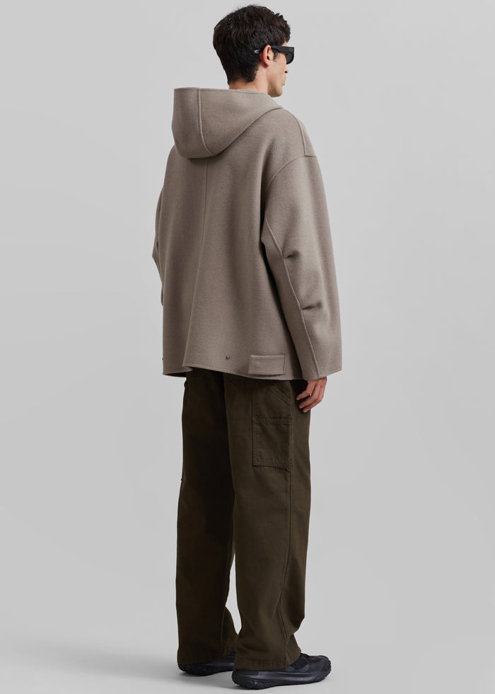 Rye Hooded Wool Jacket - Light Brown