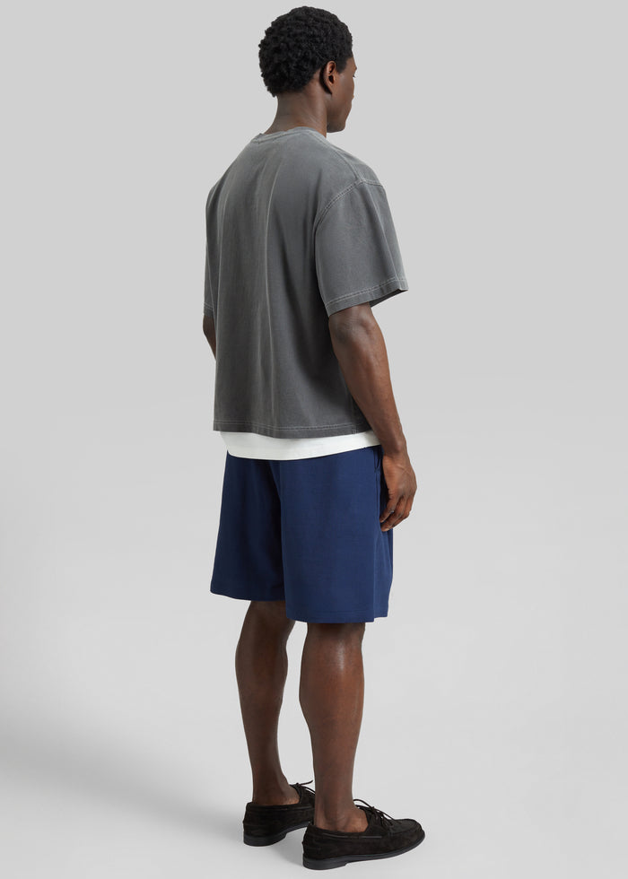 Sagres Linen Bermuda Shorts - Navy