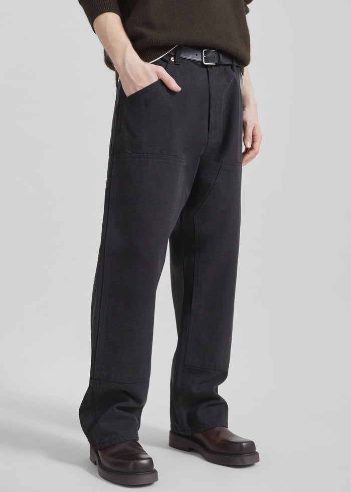 Sahil Wide Jeans - Black