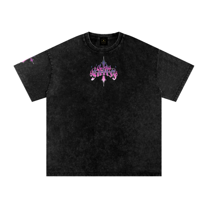 Saints - Snow Washed Oversized Cotton T-Shirt