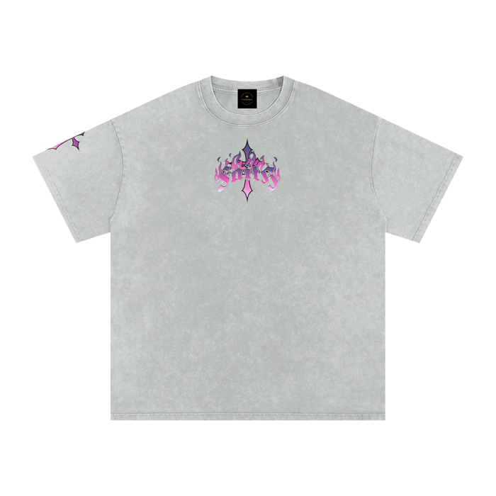 Saints - Snow Washed Oversized Cotton T-Shirt