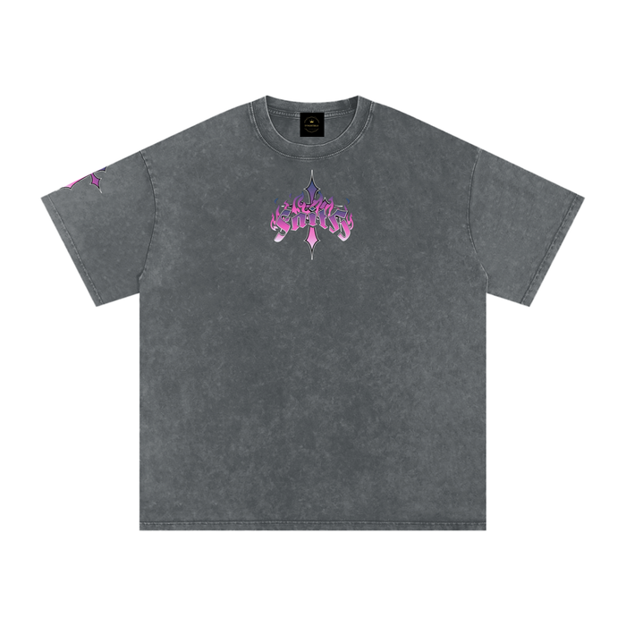 Saints - Snow Washed Oversized Cotton T-Shirt