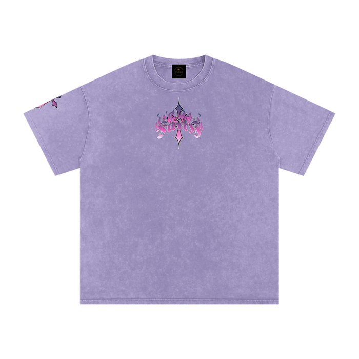 Saints - Snow Washed Oversized Cotton T-Shirt