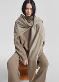 Sanova Cashmere Twill Scarf - Taupe