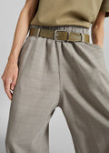 Sarno Leather Belt - Army Green