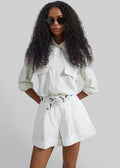 Savoca Cuffed Shorts - Ivory