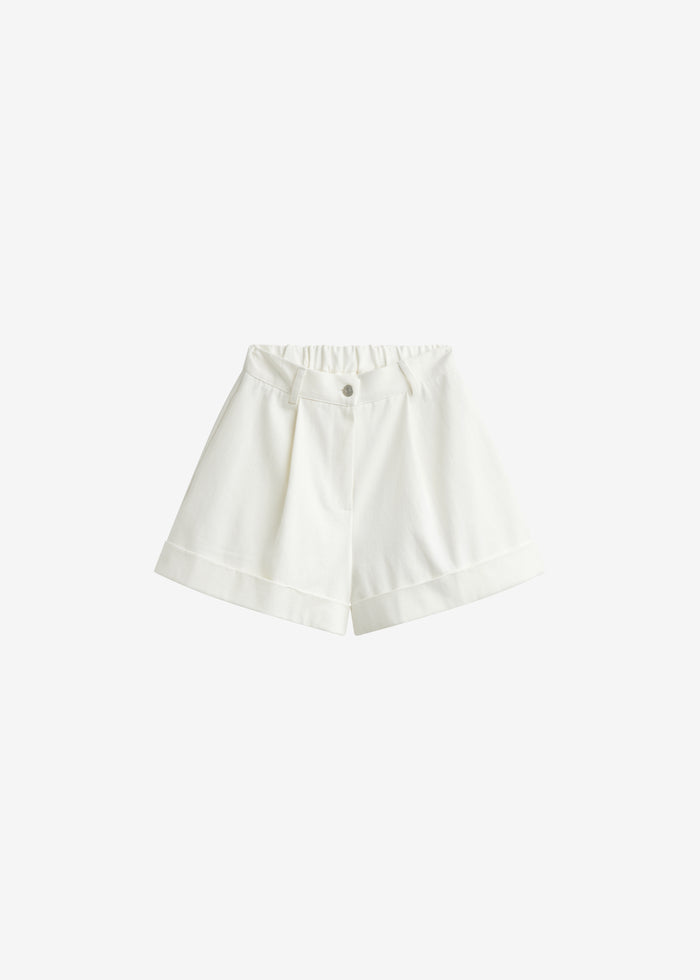 Savoca Cuffed Shorts - Ivory